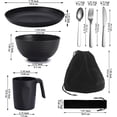 thumbnail image 2 of Camping utensils, camping tableware set, suitable for travel, camping, picnic, camping tableware set, camping essentials, 2 of 4