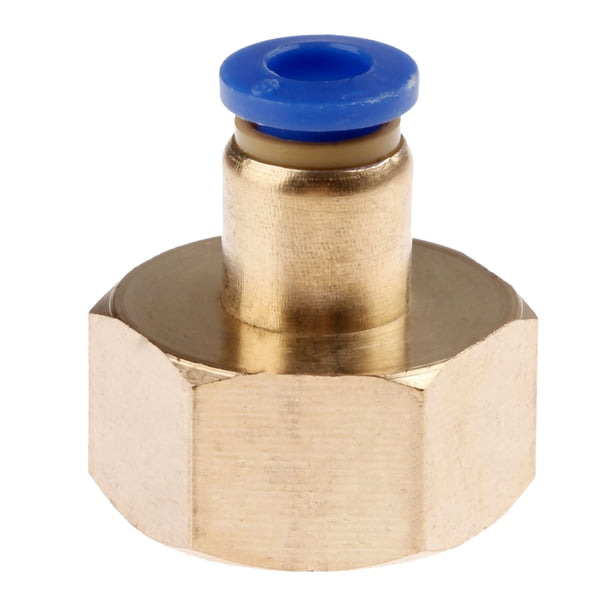 Accesorios neumáticos Push Push en conector 1/8 '' 1/4 '' 3/8 '' 1/2 '' M5 Hilo hembra-4 6 8 10 12 mm Conexión recta del tubo de aire