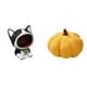 thumbnail image 1 of Estatua de calabaza de gato, adorno artesanal, cuenco para llaves de entrada, cuenco para dulces, figura decorativa, almohada, cojín para sofá, mesa,, 1 of 8