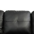 thumbnail image 5 of Hommoo Faux Leather L-Shaped Sectional Sofa, Modern 4-Seat Couches and Sofas Set, Living Room Furniture Sets for Home& Office, Black (No Ottomans), 5 of 7