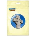 thumbnail image 1 of Celtic Cross Statue Pinback Button Pin Badge, 1 of 2