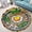 Japanese Ramen Ramen, variant on Round Area Rug, Dog50 Non-Slip Floor Mat, Soft Washable Carpet for Living Room Bedroom Decor 24 Inch