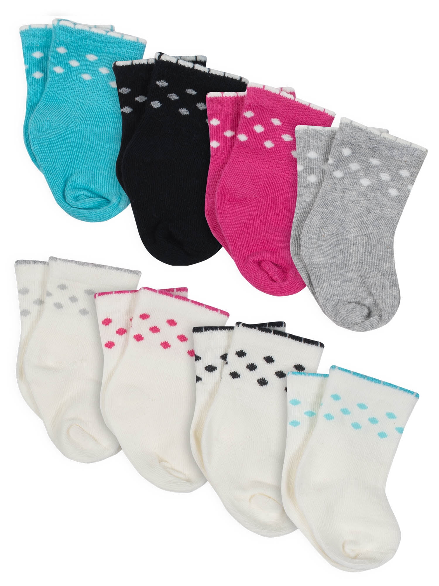 20 Hanes Girls/' Toddler Low-Cut EZ Sort® Assorted Socks 38//10