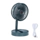thumbnail image 1 of Ventilador de escritorio pequeño, ventilador recargable portátil, ventilador de escritorio, ventilador de mesa ajustable de 180°, ventilador de escritorio USB plegable con 3 velocidades de viento ajus, 1 of 14