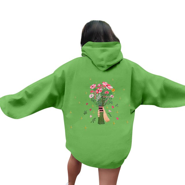Sudadera con capucha Gotyou Lux de gran tamaño azul 2024 para mujer XXXL