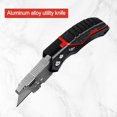 thumbnail image 2 of Portable Folding Multifunctional Aluminum Alloy Utility Knife with Spare Blades, 2 of 11