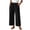 BHI34-Black, variant on Palazzo Pants For Women Summer 2026 Elastic Waist Wide Leg Ruffle Front Trousers Casual Boho Beach Vacation Pants Khaki S