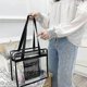 thumbnail image 3 of Transparent Bag, Women Shoulder Bag Transparent Sports Bag Women Beach Bag Women Waterproof Bag For Travel, Hiking, Work, 3 of 4