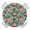 Pink Green, variant on Turquoise Forest Round Tablecloth for 36-44 Inch Tables, Fitted Table Cover with Elastic Edge, Mountains Birds Fog Tree Scenery Waterproof Outdoor Table Cloth Protector for Patio Garden Dinner Picnic
