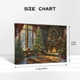 thumbnail image 4 of 8x12 inch Warm Fireplace & Christmas Trees Oil Painting Canvas Frameless Wall Art,Home Kitchen Canvas Decor Accessory,Man Cave,Kitchen,Living Room,Cafes Decor Paintings,Retro Festival Decor, 4 of 6
