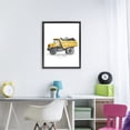 thumbnail image 2 of Stupell Industries Working Trucks Dump Vehicle Black Framed Floater Canvas Wall Art, design by Christine Simpson Art, 2 of 9