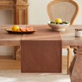 thumbnail image 4 of KKFEN-Rustic Cotton Linen Table Runner, 13x72 Inches Terracota, Farmhouse Style Rust Table Runners 72 Inches Long, Washable Kitchen Dining Table Decoration for Home Party Decor, 4 of 4
