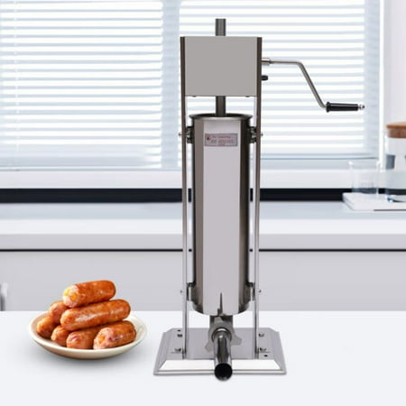 

Sausage Stuffer Meat Filler Machine 7L Meat Press Stainless Steel Salami Maker
