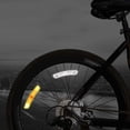 thumbnail image 4 of Bike Light Bicycle Reflectors Vintage Wheel Rim Strips Traffic Clip Front Rear Mount Plastic Reflective Safety White, 4 of 8
