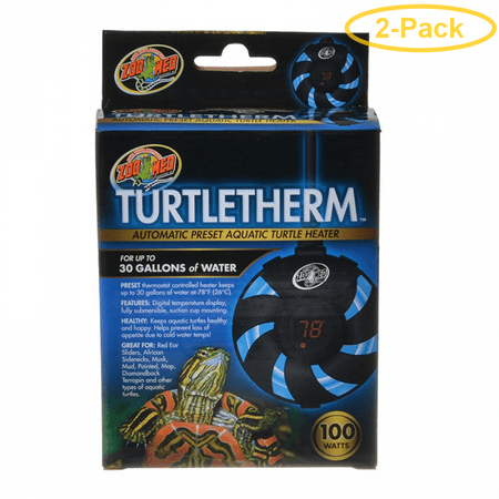 Zoo Med Turtletherm Automatic Preset Aquatic Turtle Heater 100 Watt (Up to 30 Gallons) - Pack of