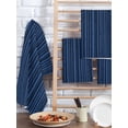thumbnail image 2 of Dark Blue Kitchen Dish Towels for Drying Dishes Set of 3, Retro Farmhouse Plants Wall Lines Texture Waffle Weave Microfiber Hand Tea Bathroom Towels Quick Dry & Absorbent Towel 15.7x23.6, 2 of 7