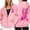 Pink, variant on Breast Cancer Awareness Zip Up Hoodie Women Long Sleeve Jackets for Women Pink Ribbon Hooded Sweatshirts