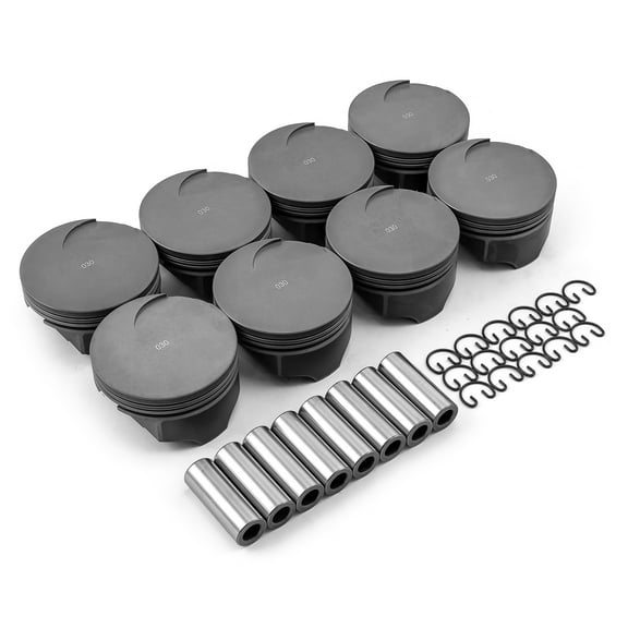 Speedmaster PCE305.1302 Compatible with Ford 302 351C - 383 393 408 4.030" 1.100" 0.927" Flat Top Hyper Pistons [Coated]