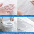 thumbnail image 4 of 100/1 Uds. Funda desechable para asiento de inodoro, alfombrilla portátil impermeable, almohadillas de seguridad para asiento de inodoro para viajes, Camping, accesorios de baño, 4 of 5