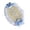 Blue, variant on Vintage Women's Tea Party Lace Straw Hat Girls Flowers Bonnet Headdress,Color:White