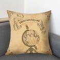 thumbnail image 6 of Square World MapPillowcase Cushion Throw Pillow Cover Printed Living Room Sofa Pillow Case 45*45cm, 6 of 9