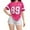 Red, variant on Women's Casual Loose Fit Letter Print Short Sleeve T-Shirt Comfortable Streetwear Daily Fashion Top