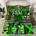 thumbnail image 2 of Erosebridal Sports Riding Sheet Set Queen, Street Graffiti Bedding Sets Queen Size, Teenager Decor 4pcs, 2 of 7