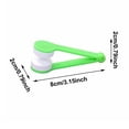 thumbnail image 2 of Portable Eyeglass Cleaner Clip, Clip-On Mini Glasses Lens Cleaner With Microfiber Pads, Reusable Eyeglass Cleaning Tool For Sunglasses, Glasses & Screen Red-2X2X8Cm, 2 of 5