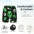 thumbnail image 3 of Vsdgher Eyeball Monster for Mens Swim Trunks with Compression Liner Swim Shorts Swim Suits Board Shorts-Small, 3 of 6