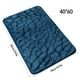 thumbnail image 5 of Yuarrent Alfombrilla de baño de Color sólido, suelo antideslizante, , lavable, absorbente, para baño, alfombrilla de baño para entrada, Juegos de accesorios de baño Azul oscuro 40x60cm, 5 of 6