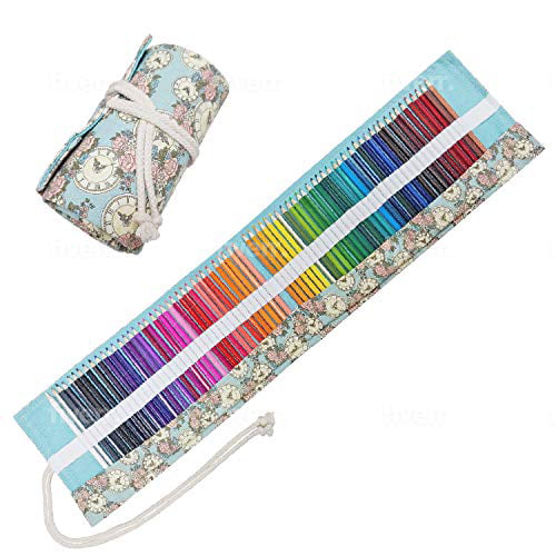 Artists Lapices de Colores 72 colored pencils Sketchers & Children Colored Pencils Roll Up Case Portable Rollup Canvas Pouch Ideal for Adults Marson Crafts Colouring Pencils For Adults 