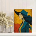 thumbnail image 2 of Retro Western Cowgirl Canvas Wall Art, Trendy Dorm Room Art Print, Vintage Country Style Home Wall Decor, 2 of 8