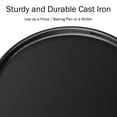 thumbnail image 4 of Home-Complete 14-Inch Pre-Seasoned Cast Iron Pizza Pan for Oven, Stovetop, or Grill Use, 4 of 8