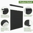 thumbnail image 4 of MiLin Top Down Bottom Up Cordless Cellular Shades No Drill Color-Matched No Tools Cellular Blinds for Windows Honeycomb Design Indoor Shades (Light Filtering Black, 60" W X 48" H), 4 of 5