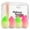 Gradient Green+Red, variant on DUAIU Makeup Sponge 4 Pack Blenders Beauty Foundation Sponges Set 4 Color Latex Free Blender Beauty Makeup Sponges with 1 Sponge Holder Case (Avocado Green)