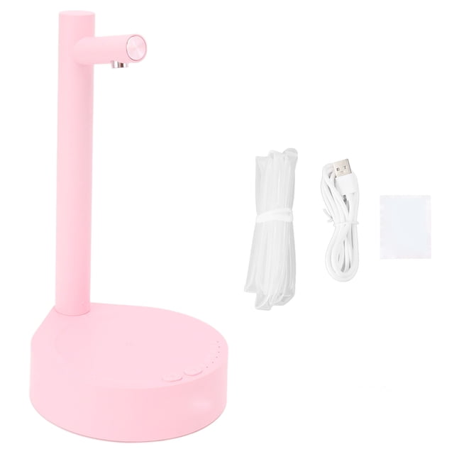 Distributeur d'Eau de Bureau Portable Amovible 6 Vitesses Réglables Pompe Électrique pour Maison Bureau et Extérieur Rose