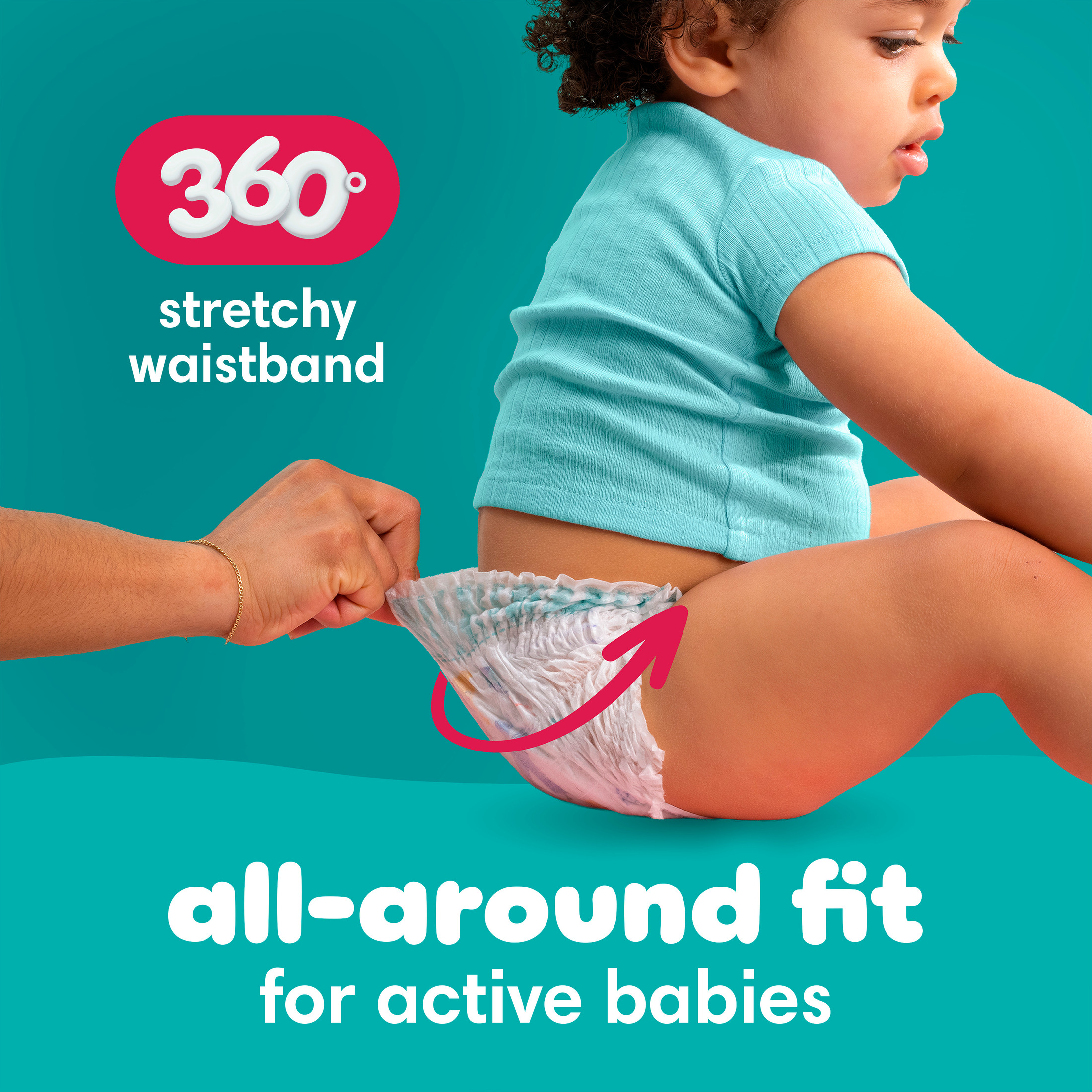 (Paquete de 4) Pañales Pampers Cruisers 360 Talla 3, 26 piezas (Selecciona para más opciones) 6