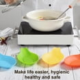 thumbnail image 4 of Silicone Spoon Rest Nonstick Soup Ladle Spatula Spatula Holder Holder Heat Resistant Kitchen Cooking Utensil, Yellow, 4 of 6