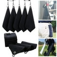 thumbnail image 2 of Rectangular Plaid Texture Cleaning Towel with Carabiner High Water Absorption Golf Club Towel, 2 of 10