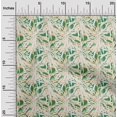 thumbnail image 2 of oneOone Cotton Poplin Green Fabric Abstract Floral Craft Projects Decor Fabric Printed By The Yard 56 Inch Wide, 2 of 5