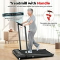 thumbnail image 4 of SubSun 2 in 1 Folding Treadmill, Walking Pad with Handle Bar and Incline, Under Desk Portable Treadmill for Home, 265 Lbs Capacity, Remote Control, 4 of 7
