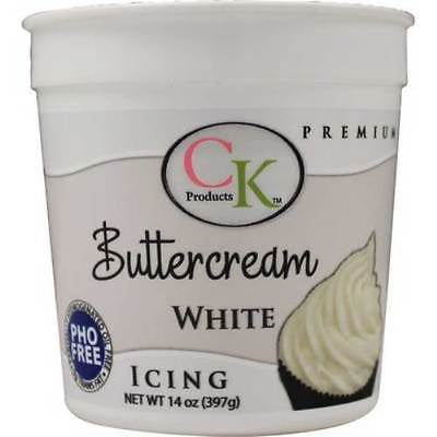 White PHO Free Buttercream Icing 14 oz - National Cake (Best Icing For Cake Pops)