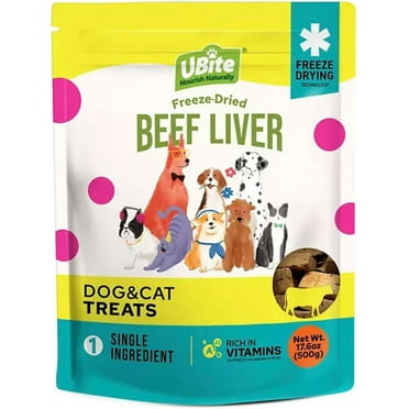 UBite Adult Dog and Cat Salmon Freeze Dried Treats, 16 oz. 2 pack