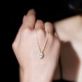 thumbnail image 5 of Rosec Jewels Lab Diamond Flower Pendant with Chain - Statement Wedding Necklace (EF-VS Quality Certified), 18K Yellow Gold, 5 of 8