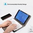 thumbnail image 4 of 10 Inch Wireless Bluetooth Keyboard with Stand PU Leather Case for Windows Android and IOS, 4 of 5