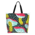 thumbnail image 1 of Fotbe Green Mushroom Bolsa Tote Estética de Lona con Estampado para Mujer - Bolsa Reutilizable de Hombro Casual para Vacaciones, Compras, Trabajo y Gimnasio, 1 of 8