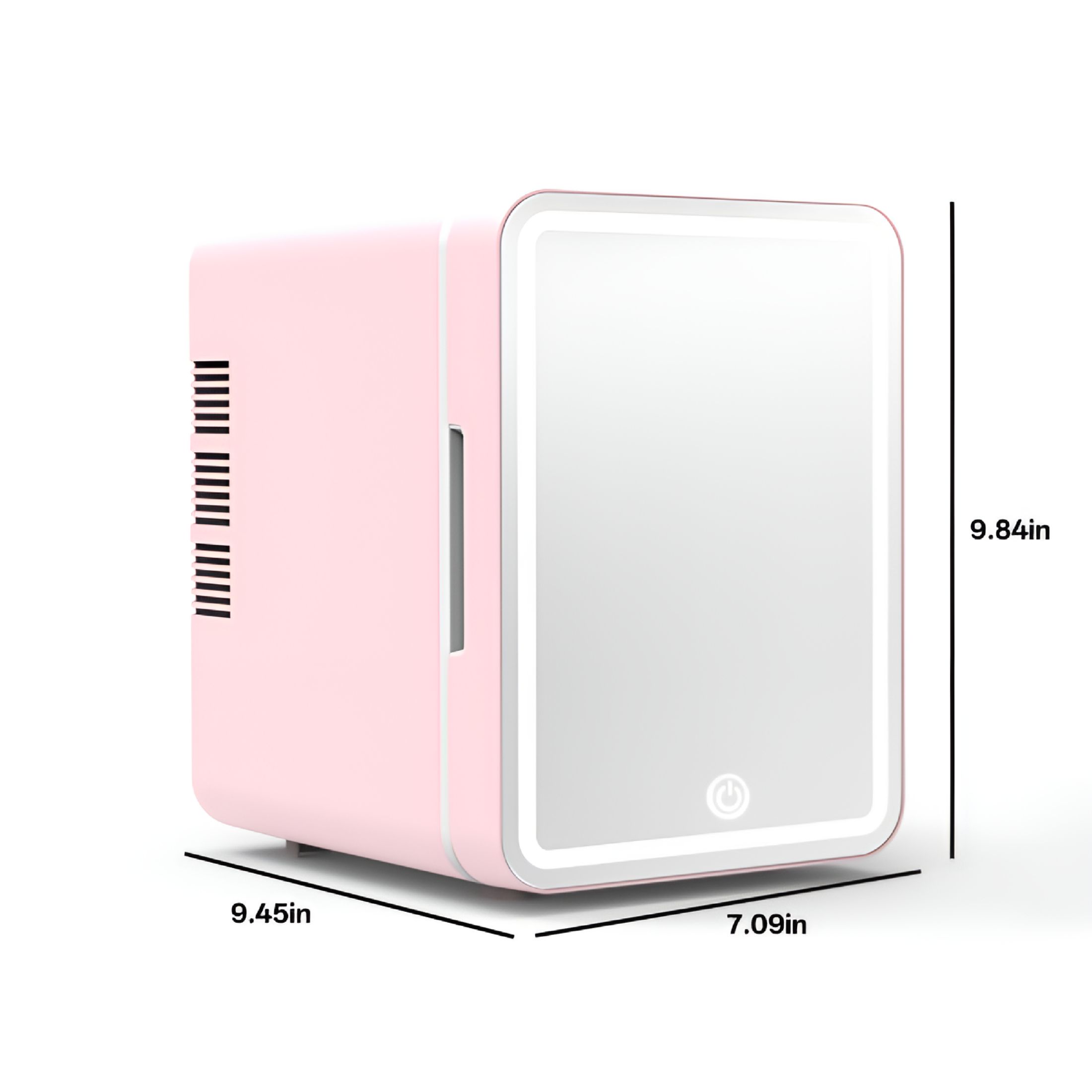HIBIBUD 2026 New 4L Mini Portable Refrigerator with Built-In Lighting - Compact Fridge for Beauty Products,Food,And Beverages Storage in Cars,Student Dormitories,And Home