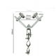 thumbnail image 2 of Pulley Hoist Cable Steel Rope Suspension Assembly, Leg Pulley Proxy Off Pulley, Steel Rope Cable, Heavy Duty Industrial Style, for Garage Workshop, Portable Foldable Design, Metal Frame, 2 of 6