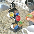 thumbnail image 3 of Southern Homewares: Coffee Pod Storage Rack - 6 Slot, Countertop K-Cup Holder, Compact Display, Metal Stand, Padded Bottom, Drink Cup Design Topper, 3 of 9