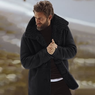 Lamb Car Leather Coat - Walmart.com